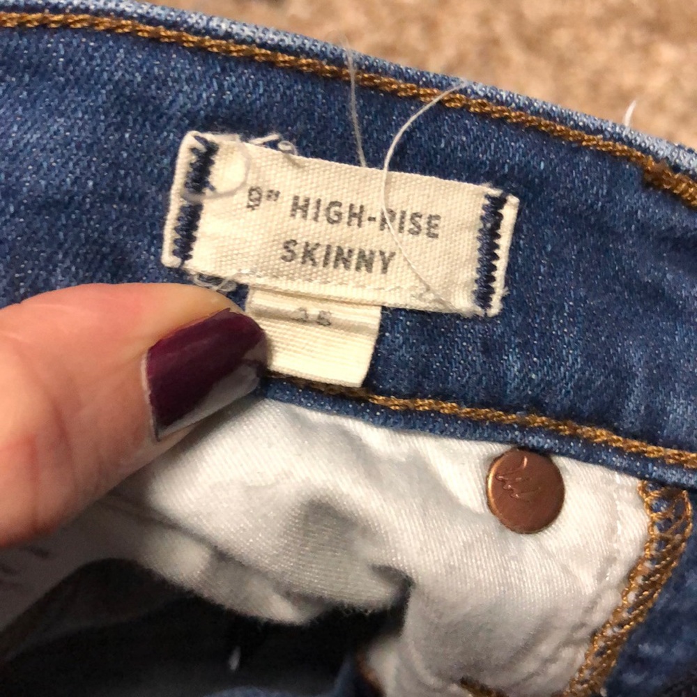 Madewell 9” Skinny Cut off
